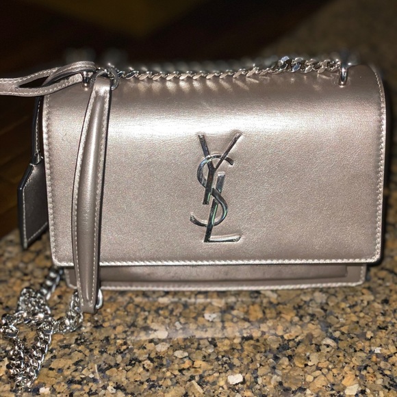 ysl grey sunset bag
